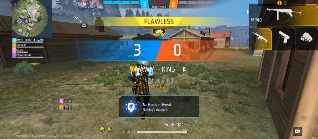 Free Fire match victory after successful combat strategy