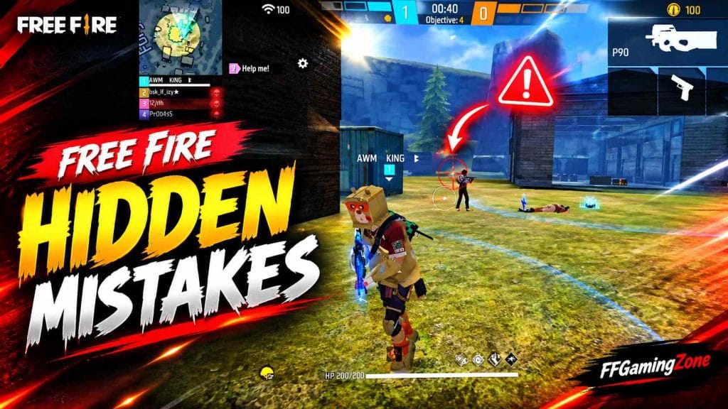 Free Fire common hidden mistakes in ranked gameplay