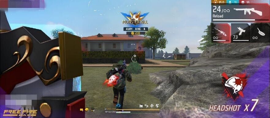 Free Fire gunfight strategy use cover and positioning