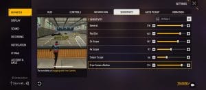 Free Fire mid-range device sensitivity settings 2026