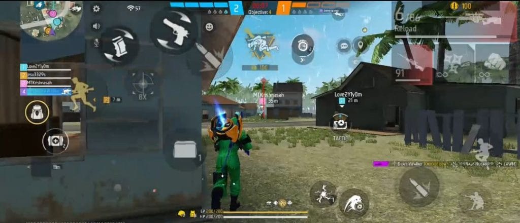 Free Fire Clash Squad character combination for fast round-based fights